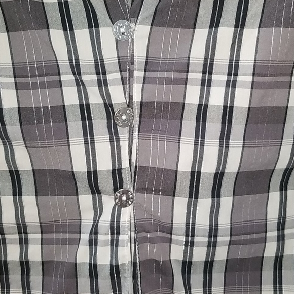 Vintage Guess Plaid Stretch Longsleeve - Picture 5 of 5